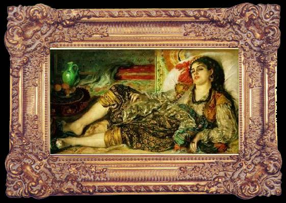 framed  unknow artist Arab or Arabic people and life. Orientalism oil paintings  268, Ta024